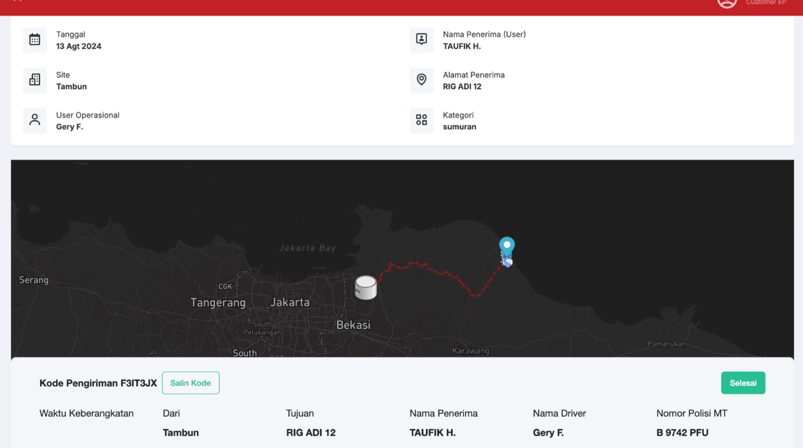 Real-time inventory tracking system with GPS and route optimization